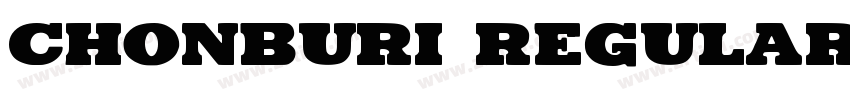 Chonburi Regular字体转换